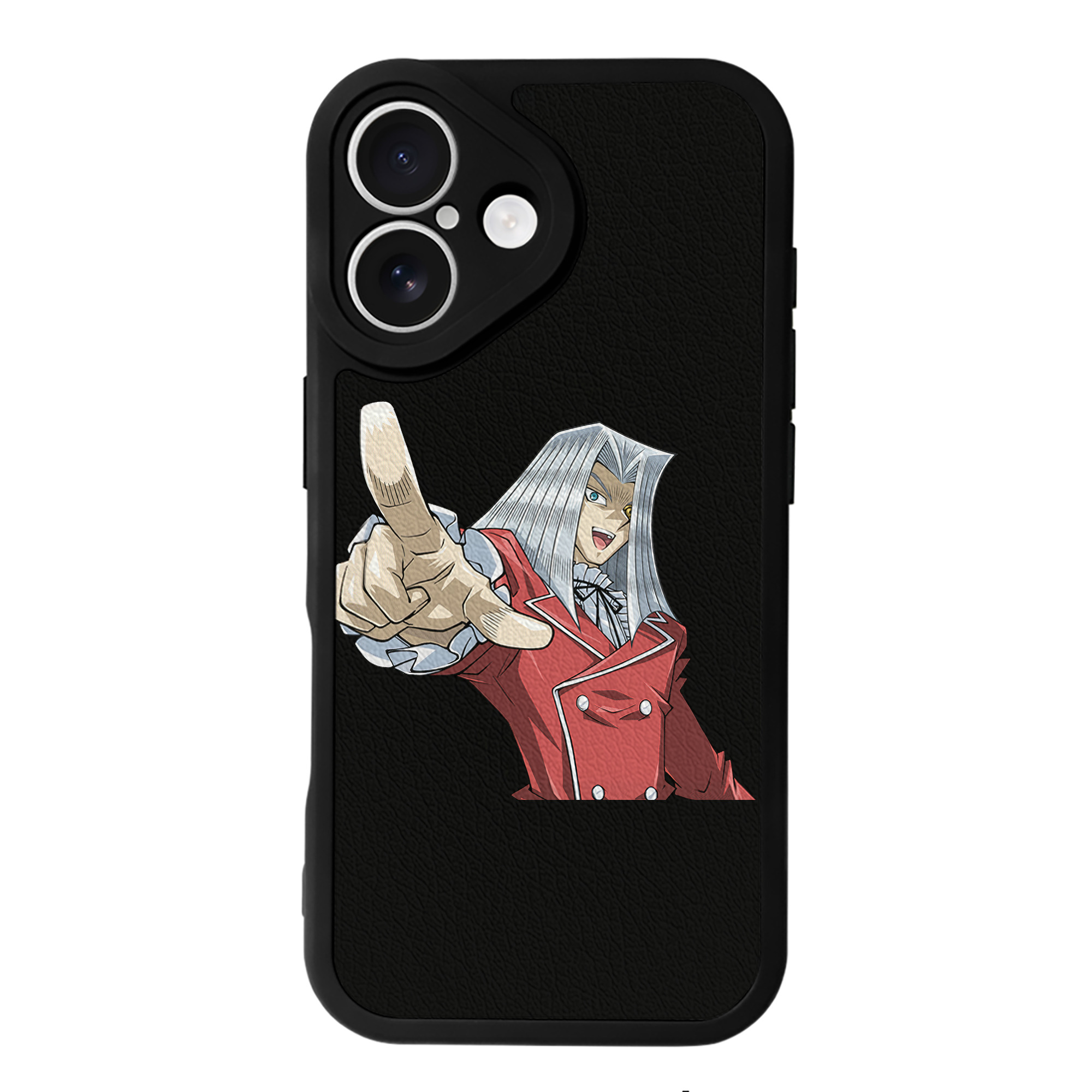 （画像用） 遊☆戯☆王 Yu-Gi-Oh! 【iPhone 16シリーズ対応】シリコンスマホケース（レザー調） 材質：シリコン